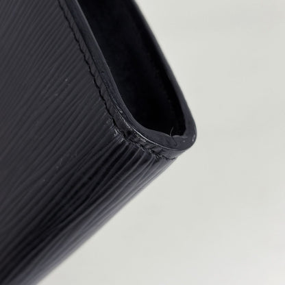 Louis Vuitton Pochette Makeup Cosmetics Handbag Pouch Epi Noir — view 3