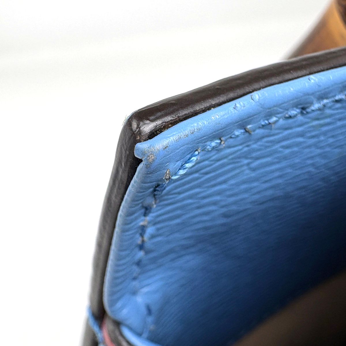 Gucci Nymfair Small New Flora Handbag 2-Way Bamboo Leather Blue — view 5
