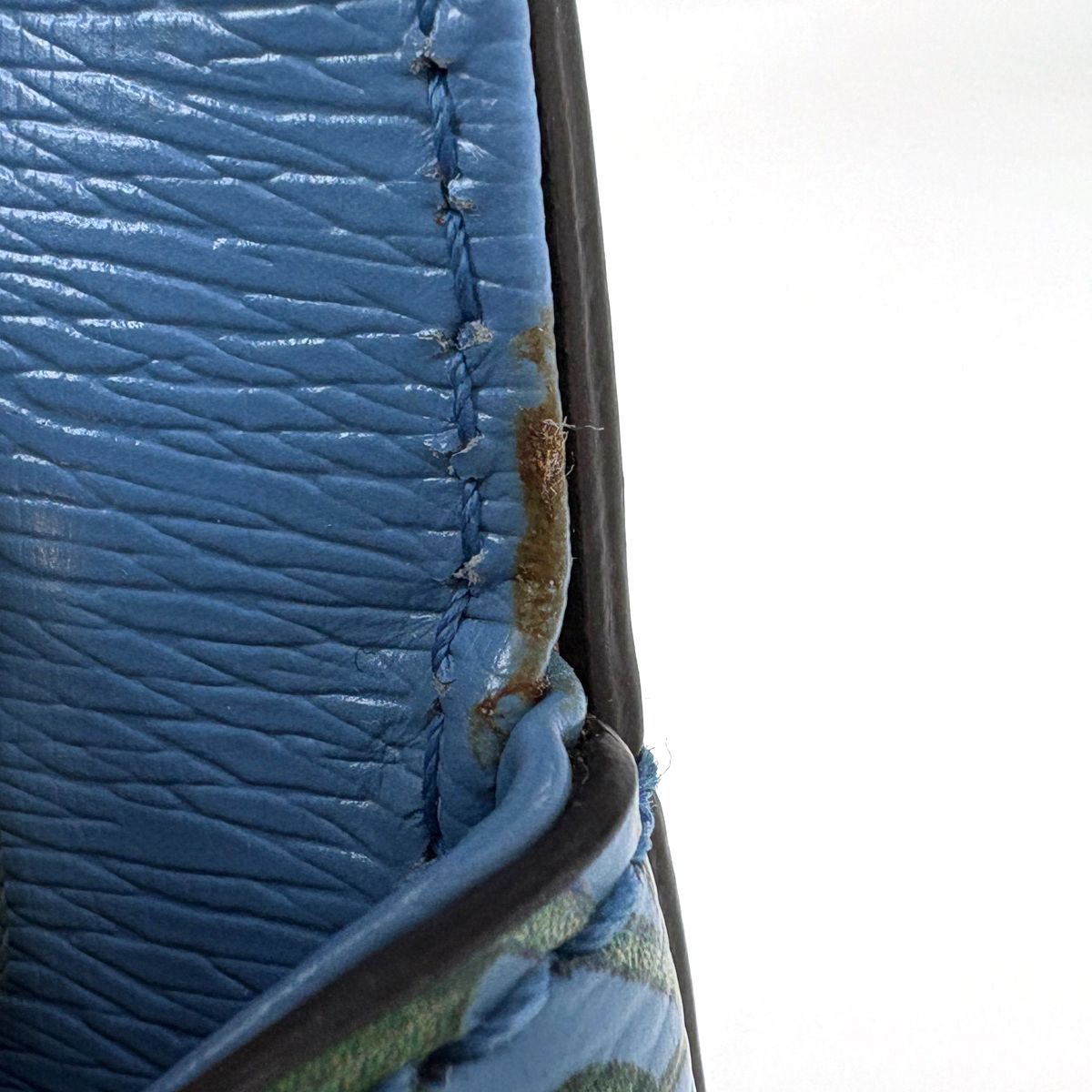 Gucci Nymfair Small New Flora Handbag 2-Way Bamboo Leather Blue — view 6