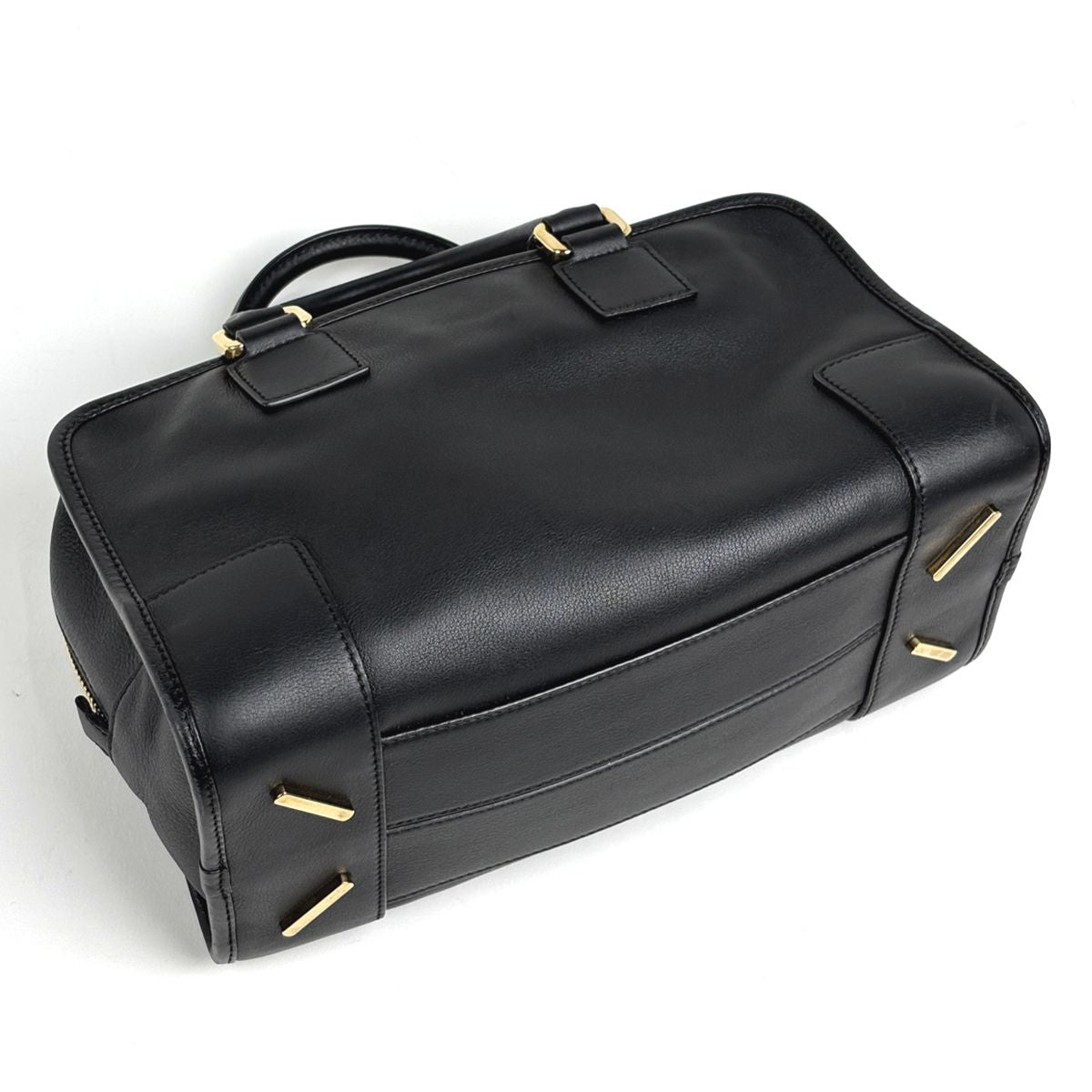 Loewe Amazona 28 2-Way Anagram Handbag Leather Black — view 2