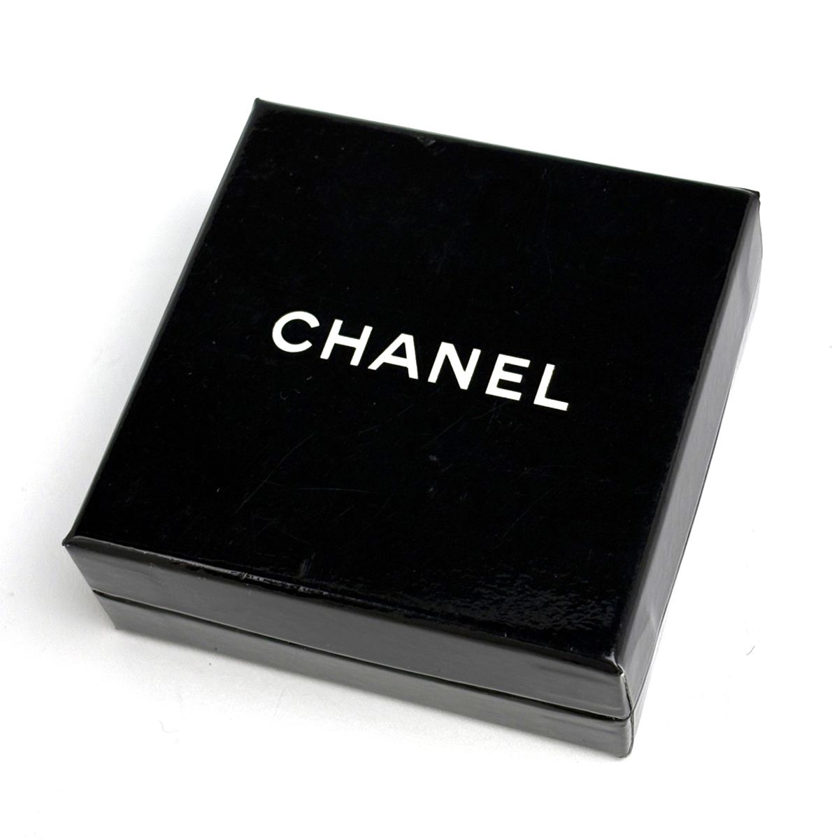 Chanel CC Logo Line Stone Brooch Gold Plated — view 6