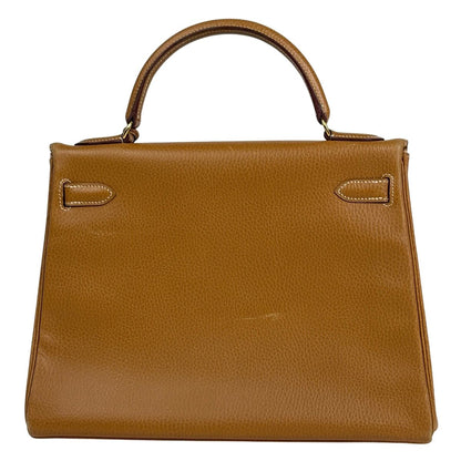 Hermes Kelly 32 Retourne 2-Way Shoulder Bag Ardennes Natural — view 3