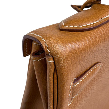 Hermes Kelly 32 Retourne 2-Way Shoulder Bag Ardennes Natural — view 9