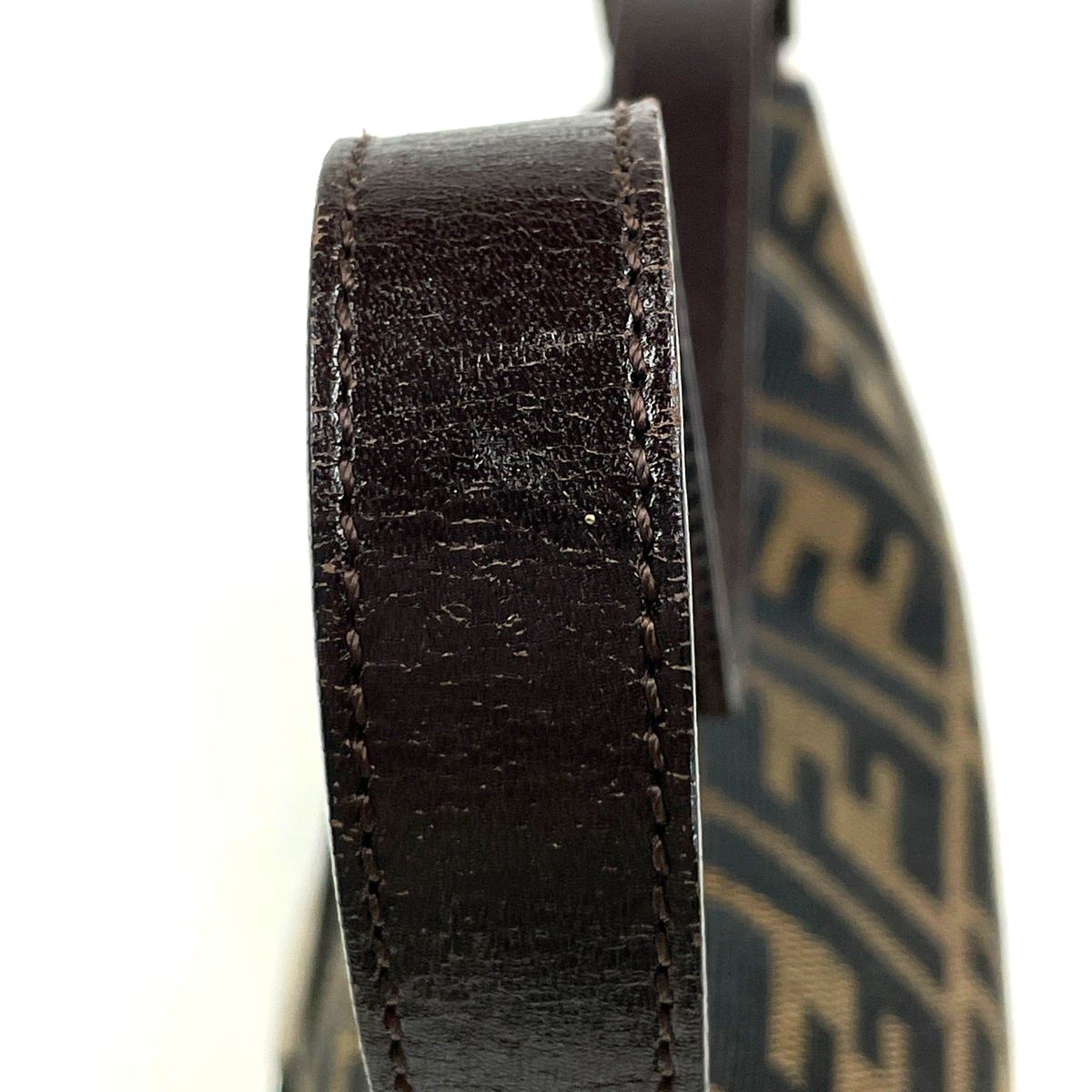 Fendi Zucca Pattern Mamma Baguette Shoulder Bag Canvas Brown — view 5