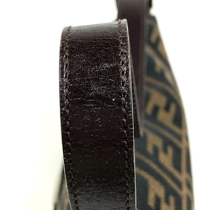 Fendi Zucca Pattern Mamma Baguette Shoulder Bag Canvas Brown — view 5