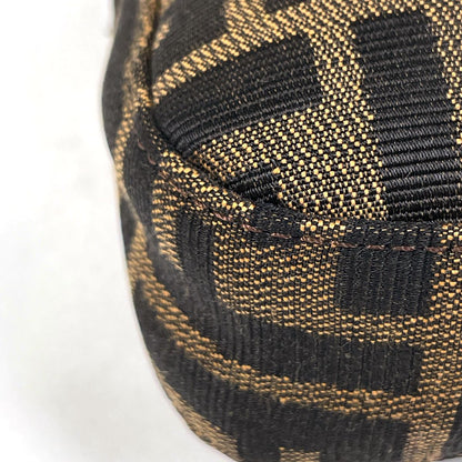 Fendi Zucca Pattern Mamma Baguette Shoulder Bag Canvas Brown — view 3