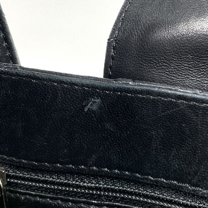 Chanel Cosmos Line Tote CC Logo Leather Black — view 8