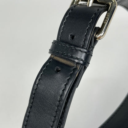 Gucci GG Pattern Shoulder Bag Sherry Line Web Canvas Beige Black — view 6