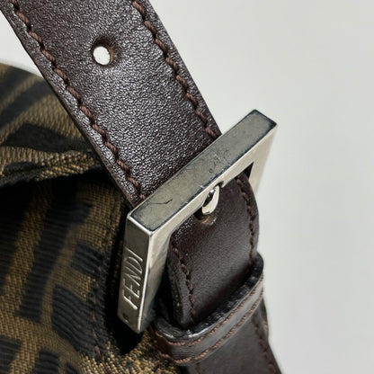 Fendi Zucca Pattern Shoulder Bag Canvas Brown — view 5