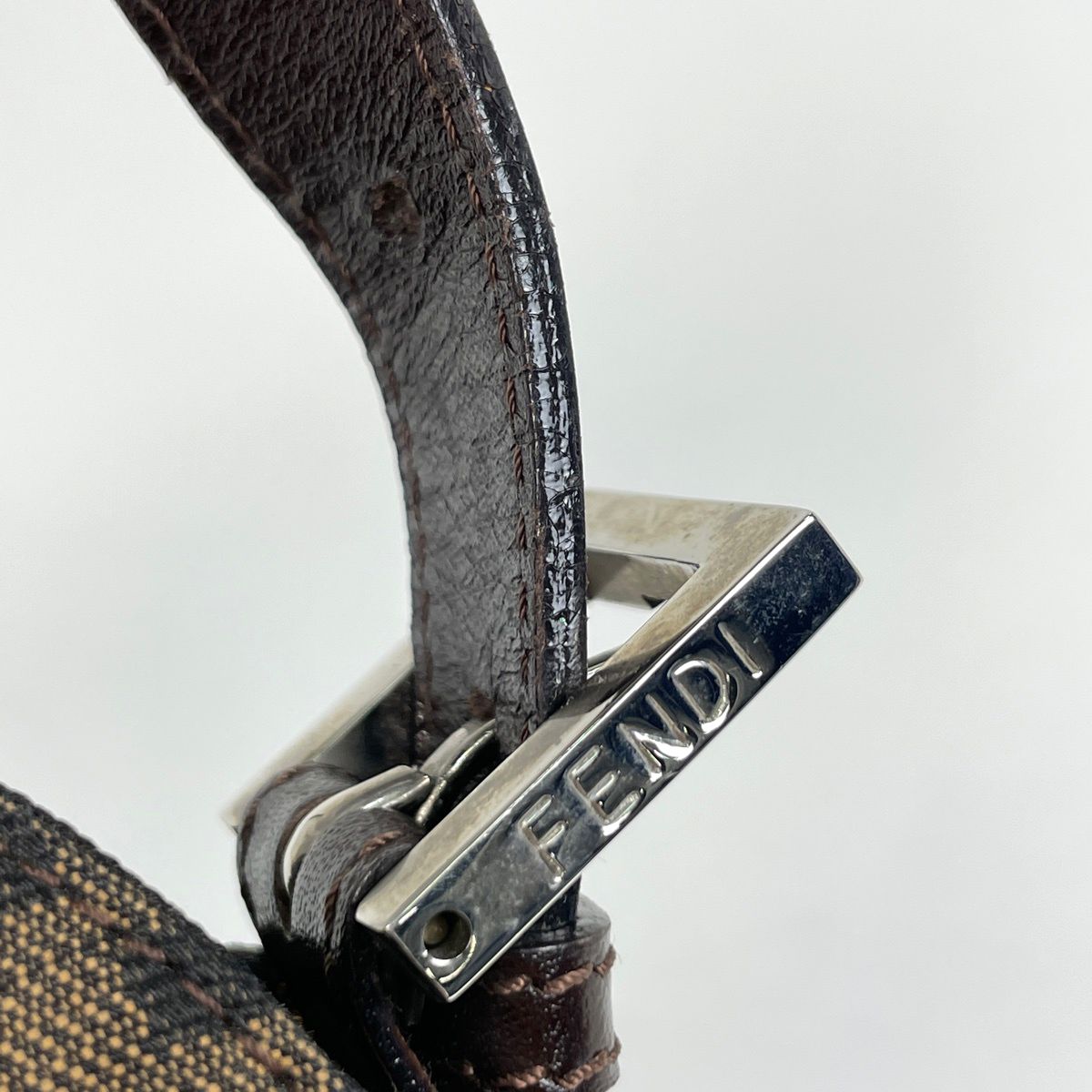 Fendi Zucca Pattern Shoulder Bag Canvas Brown — view 6