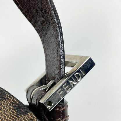 Fendi Zucca Pattern Shoulder Bag Canvas Brown — view 6