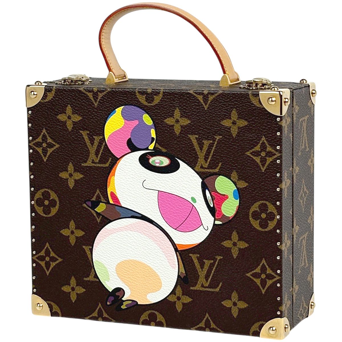 Louis Vuitton Box Takashi Murakami Trunk Monogram Panda Brown