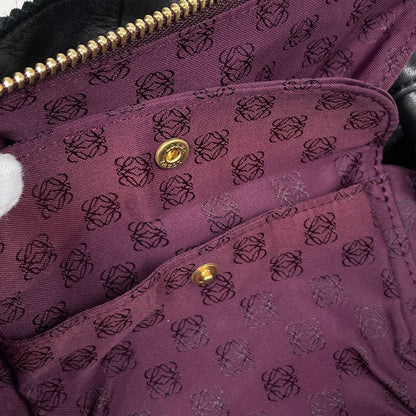 Loewe Nappa Aire Anagram Handbag Leather Black — view 7