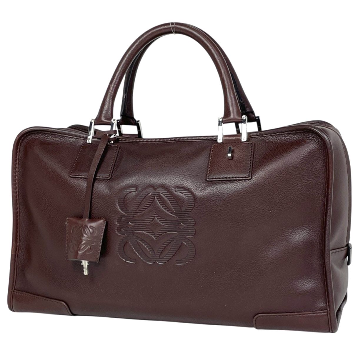 Loewe Amazona 36 Anagram Handbag Leather Brown
