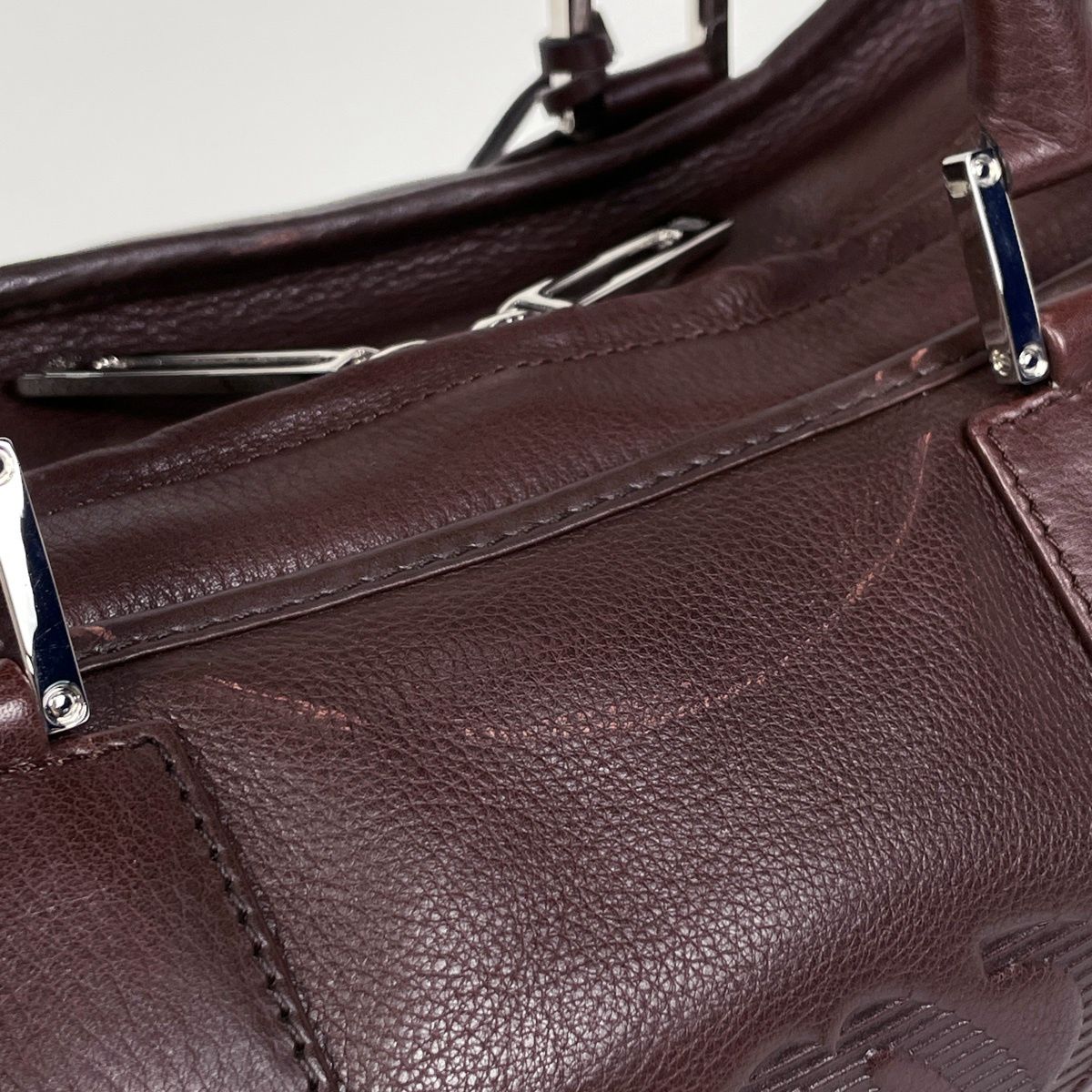 Loewe Amazona 36 Anagram Handbag Leather Brown — view 4