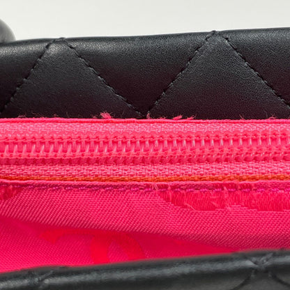 Chanel Cambon Line Tote CC Logo Handbag Leather Black — view 7