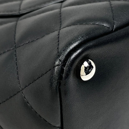 Chanel Cambon Line Tote CC Logo Handbag Leather Black — view 3