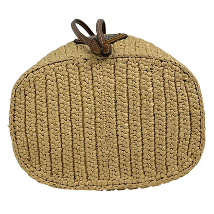 Prada Crochet Rope 2-Way Shoulder Bag Raffia Natural — view 5