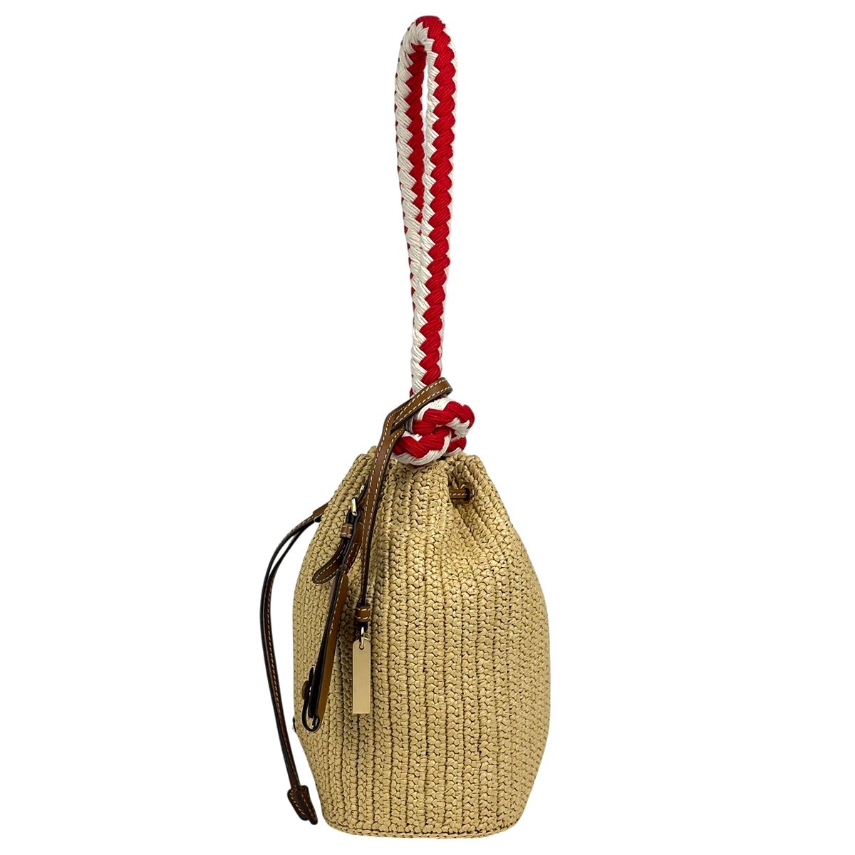 Prada Crochet Rope 2-Way Shoulder Bag Raffia Natural — view 2