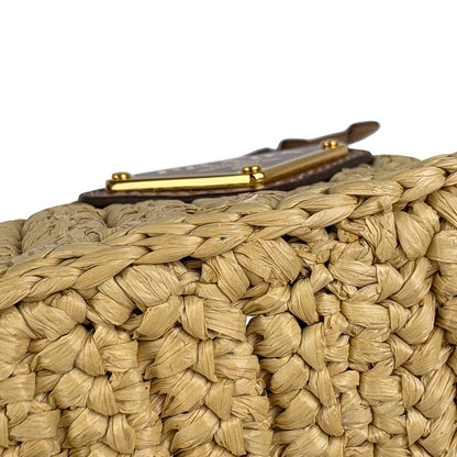 Prada Crochet Rope 2-Way Shoulder Bag Raffia Natural — view 6