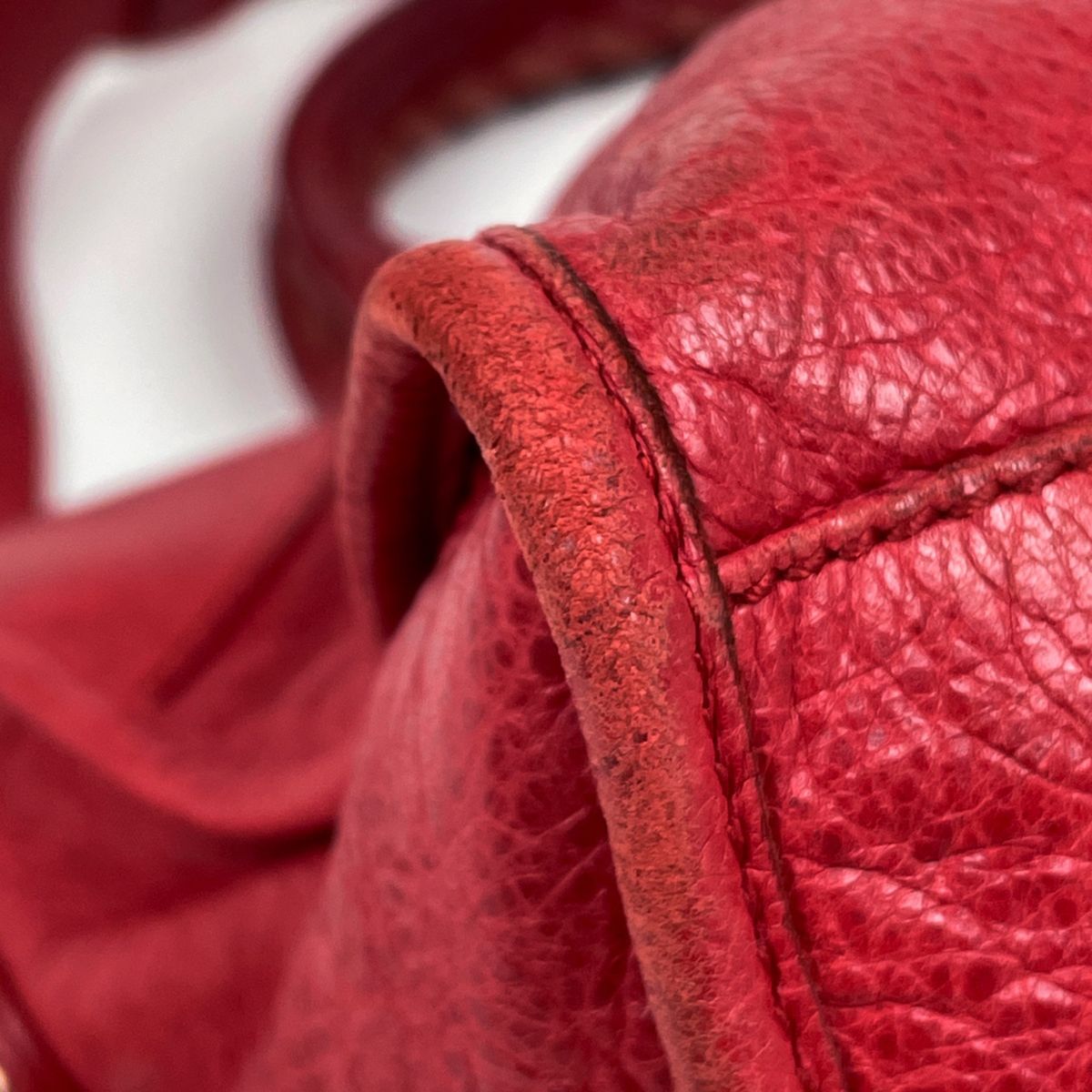 Balenciaga the Giant Part Time 2-Way Shoulder Bag Leather Red — view 3