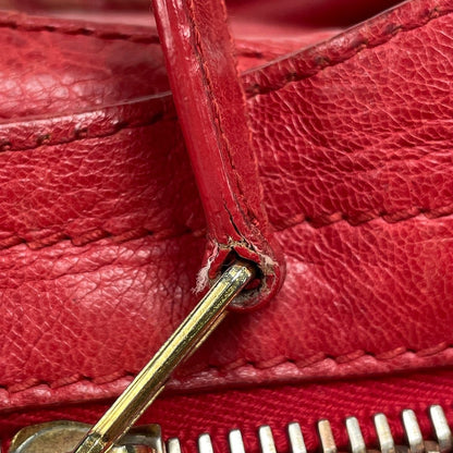 Balenciaga the Giant Part Time 2-Way Shoulder Bag Leather Red — view 7