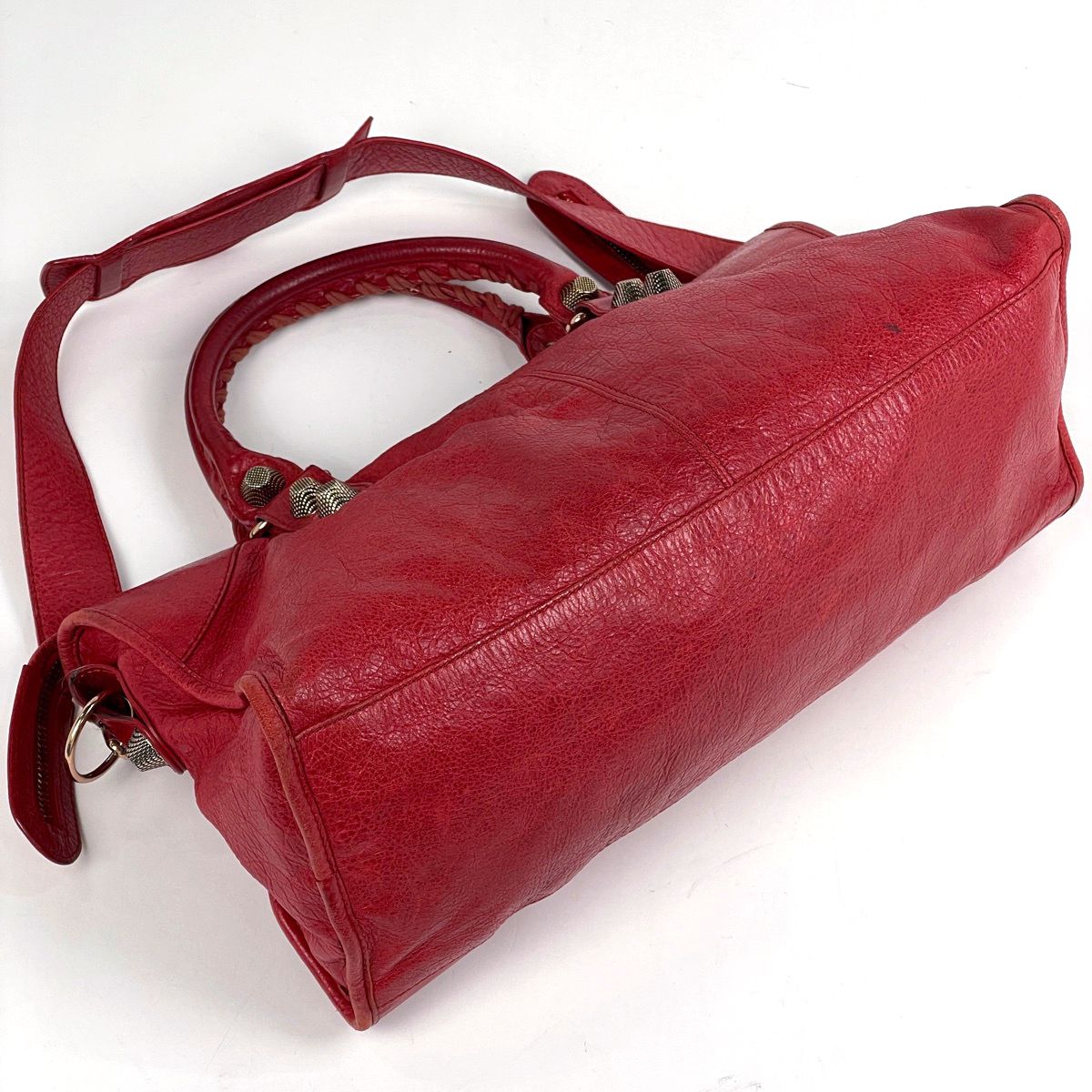 Balenciaga the Giant Part Time 2-Way Shoulder Bag Leather Red — view 2