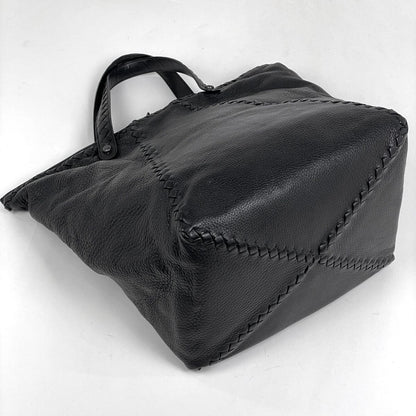 Bottega Veneta Intrecciato Tote Leather Black — view 2