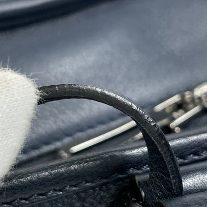 Loewe Amazona 28 Anagram Handbag Leather Navy — view 6