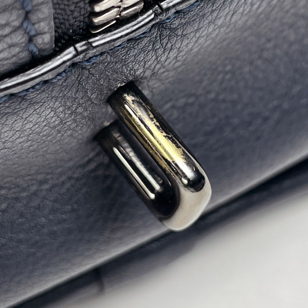Loewe Amazona 28 Anagram Handbag Leather Navy — view 5