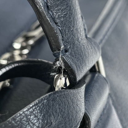 Loewe Amazona 28 Anagram Handbag Leather Navy — view 7
