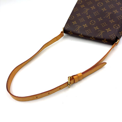 Louis Vuitton Musette Salsa Short Strap Monogram Leather Brown Shoulder Bag Gold — view 6