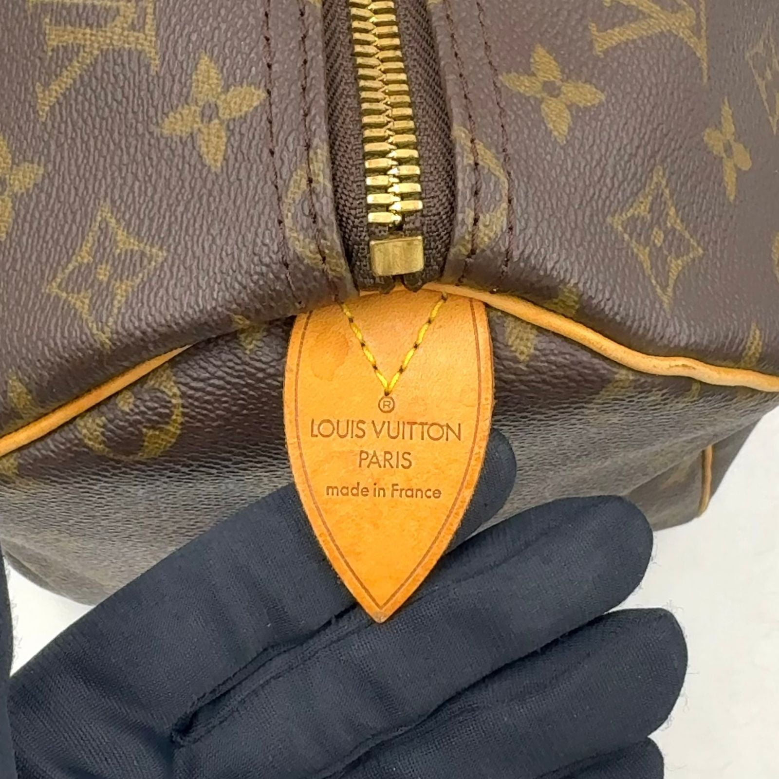 Louis Vuitton Keepall Bandouliere 50 Monogram Leather Brown Boston Bag Gold — view 4