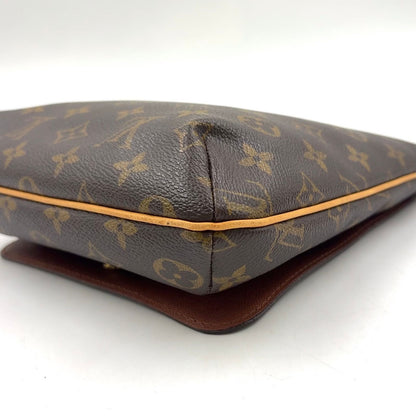 Louis Vuitton Musette Salsa Short Strap Monogram Leather Brown Shoulder Bag Gold — view 9