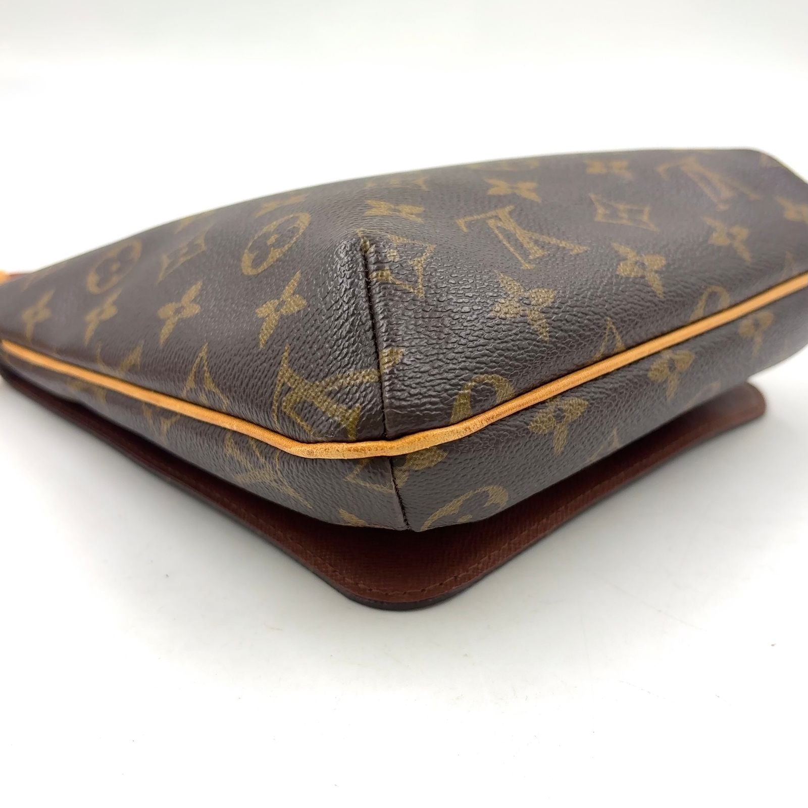 Louis Vuitton Musette Salsa Short Strap Monogram Leather Brown Shoulder Bag Gold — view 8