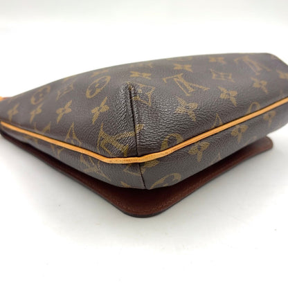 Louis Vuitton Musette Salsa Short Strap Monogram Leather Brown Shoulder Bag Gold — view 8