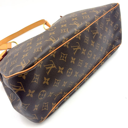 Louis Vuitton Batignolles Oriental Monogram Leather Brown Tote Gold — view 9