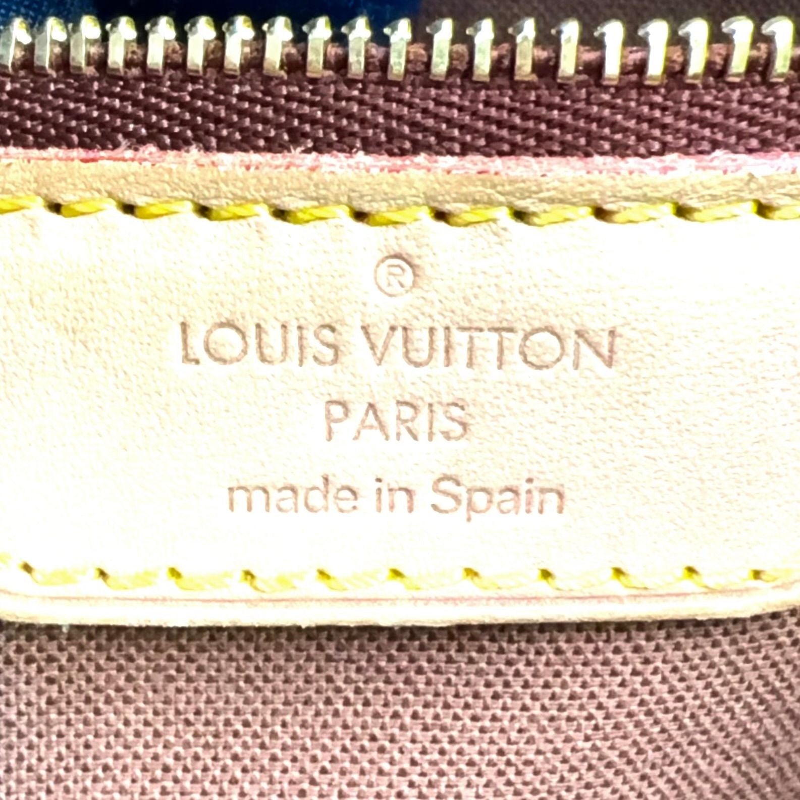 Louis Vuitton Batignolles Oriental Monogram Leather Brown Tote Gold — view 4