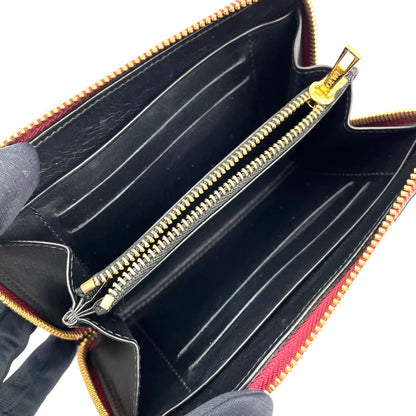 Loewe Puzzle Midi Amzip Leather Multicolor Wallet Gold — view 4
