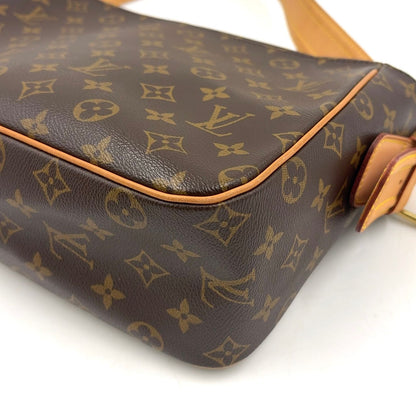 Louis Vuitton Viva Cite GM Monogram Leather Brown Shoulder Bag Gold — view 8