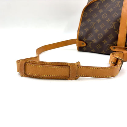 Louis Vuitton Saumur 35 Monogram Leather Brown Shoulder Bag Gold — view 7