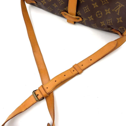 Louis Vuitton Saumur 35 Monogram Leather Brown Shoulder Bag Gold — view 6