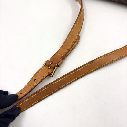 Louis Vuitton Musette Tango Short Strap Monogram Leather Brown Shoulder Bag Gold — view 6