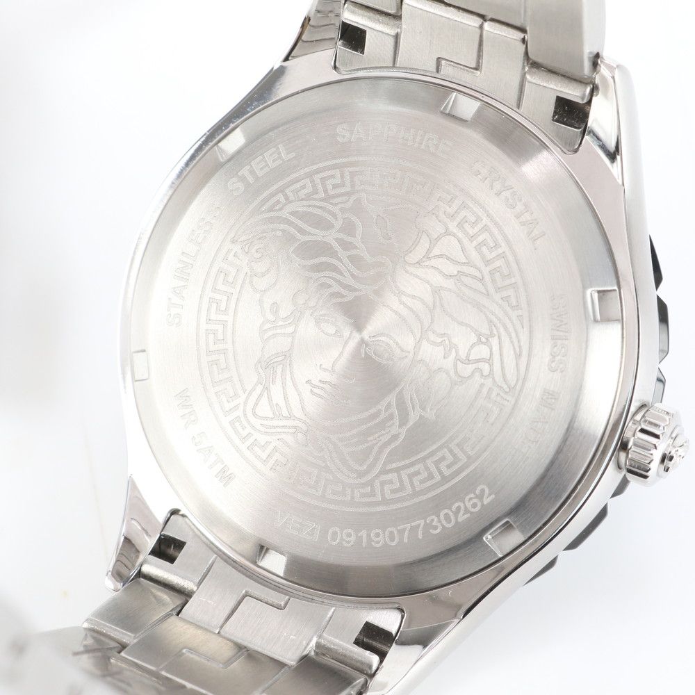 Versace Helenium Automatic Blue Watch Silver Gentleman — view 5