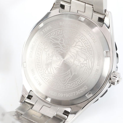 Versace Helenium Automatic Blue Watch Silver Gentleman — view 5