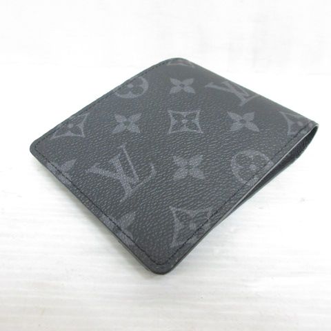 Louis Vuitton Monogram Eclipse Portefeuille Multiple Bifold Wallet Billfold — view 2