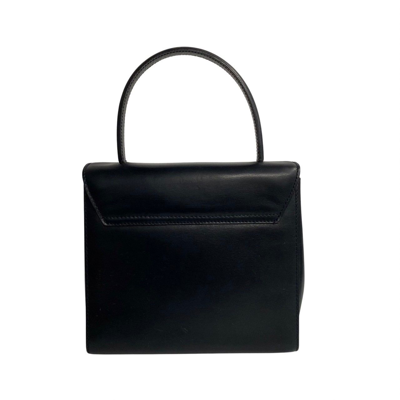 Celine Vintage Star Ball Logo Leather 2-Way Mini Shoulder Bag Black Red — view 5