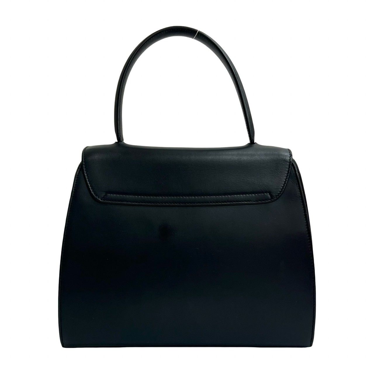 Celine Vintage Star Ball Logo Calf Leather Handbag Mini Tote Navy — view 3