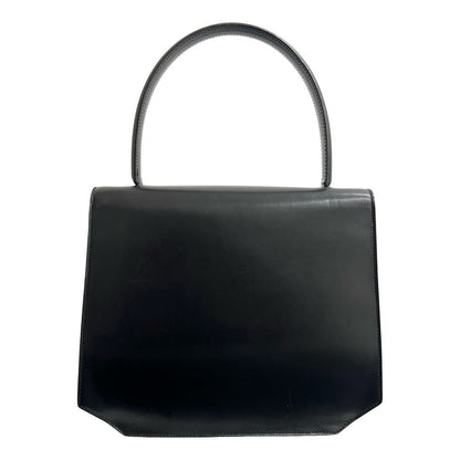 Celine Vintage Star Ball Circle Calf Leather Handbag Mini Tote Black — view 3