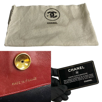 Chanel Card Quilted Coco Lambskin 2-Way Shoulder Bag Red — view 9